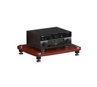RGZFYH Meuble HiFi Support multimédia AV, Support HiFi, Tour Audio, Lecteur CD en Bois, Meuble d'angle Compatible with Console de Jeux, étagère Compatible with la Maison TV(Rot,1 Tier)