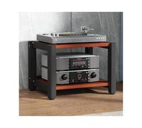 RGZFYH Meuble HiFi Support stéréo HiFi, Tour Audio avec étagères réglables, Support multimédia en Bois for Composants AV, étagère d'angle, Lecteur CD DVD, vitrine for cinéma TV(Rot,2 Tier)