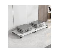 RGZFYH Meuble HiFi Support Tour for équipement Audio et vidéo, Meuble HiFi Moderne for Composants stéréo, Platine Vinyle, amplificateur, récepteur, étagère for Console de Jeux TV(Wit,1 Tier)