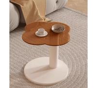 RGZFYH Table de Salon Table Basse en Forme de Fleur, Style crème Moderne, Table d'appoint de canapé, Petite Table d'appoint en Forme de pétale, Table Centrale d'appoint pour Le Salon canapé