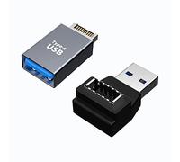 rgzhihuifz Adaptateur d'extension USB 3.0 type A vers type E, port mâle Key-A Type-E vers port USB A femelle et câble adaptateur interne de type E femelle/USB A mâle