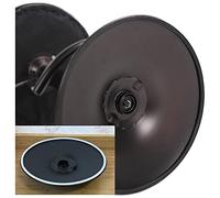 Rgzqrq 2 pièces Protecteur de Sol Tampon Anneau Antidérapant en Caoutchouc pour Chaise Ou Tabouret de Bar Base Ronde, Joint Protecteur Noir et Transparent (50 cm / 19,69 Pouces, Blanche)