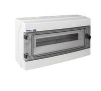 RH-18 DISTRIBUTEUR PLASTIQUE NT 18M 1X 18M N+PE IP65 IK07 36.18