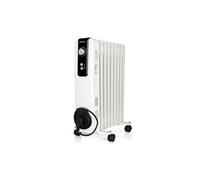 RH 2000 Radiateur d'huile, 2000 W de Puissance, 9 éléments et Conception en Blanc,