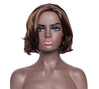 RH-HPC Pièces de Poitrine Naturelle Courtwig Synthetic Wigs for Women Brown Hair Soft Bob Wig Perruques Quotidiennes Perruques résistantes à la Chaleur Extensions de Cheveux (Color : 9696)