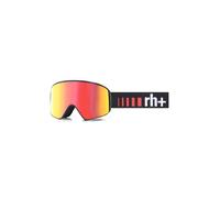 rh+ Lunettes de ski unisexe avec logo EVO, noir mat/rouge Revo/El Black-Red-White, taille unique