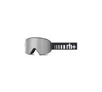 rh+ Lunettes de ski unisexes avec logo EVO, noir mat/verres gris Ligh Silver/El Black-White, taille unique