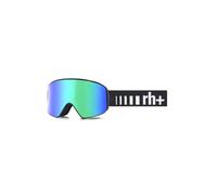 rh+ Lunettes de ski unisexes avec logo EVO, noir mat/verres Revo Green/El Black-White, taille unique