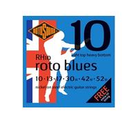 Rotosound Cordes pour guitare électrique RH10 Roto Blues Roto-nickelée Light/Heavy 10-52 010