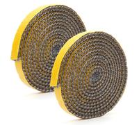 RHAFAYRE 2 pièces Joint Autocollant pour Poêle à Granules 10mm x 2m | Fibre de Verre Insert Cheminée Étanchéité Porte Poêle à Bois, résistant aux hautes températures