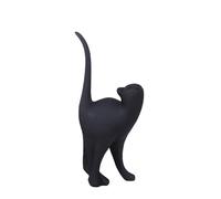 RHAIYAN BAr377 Statues de chats en résine pour décoration d'intérieur, mariage européen - Sculpture décorative de la maison (noir B) - 17 cm