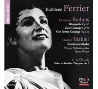 Rhapsodie opus 53 - Gesange opus 91 & 121 - Kindertotenlieder CD