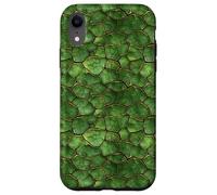 Rhapsodie reptilienne en écailles Vertes Coque pour iPhone XR
