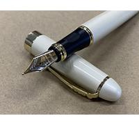 Rhapsody Jinhao X450 Stylo-plume à pointe moyenne fine 0,5 mm (ivoire-spirale)