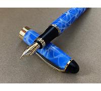 Rhapsody Jinhao X450 Stylo-plume à pointe moyenne fine de 0,5 mm (Bleu ciel)