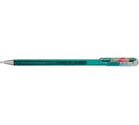 Rhaul-Hybrid Dual Metallic Rollers Encre Gel Métallique Pastel K110, Vert Turquoise + Rouge & Vert Métallique, Lot De 12