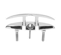 Rhawuy 316 Stainless Steel Folding Cleat | Pull Up Boat Cleat for Secure Knot Tying | Marine Grade Dock Cleat for Yacht/Speedboat/RV | Mirror Polished Flip Up Design