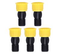 Rhawuy 5pcs G3 / 8 Buse de pulvérisation de Fil Masculin | 4 - Trou Spray Droite pour Jardin/Serre/Irrigation | Buse d'eau en Plastique Longue - de Longueur de 2,1 Pouces