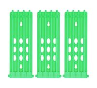 Rhawuy Cadre des Anneaux de Pied d'oiseau 3pcs | La Conception indépendante de 4 colonnes économise de l'espace | ABS Material Dand Bands Holder pour Les Oiseaux de Course/fermes (Green)