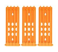 Rhawuy Cadre des Anneaux de Pied d'oiseau 3pcs | La Conception indépendante de 4 colonnes économise de l'espace | ABS Material Dand Bands Holder pour Les Oiseaux de Course/fermes (Yellow)