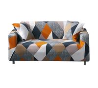 Rhawuy Elastic Sofa Cover | 4 Sizes for Armchair/Loveseat / 3-4 Seat Couch | Stretchable - Slipcover Protector with Secure Grip | Machine Washable Furniture Protector (Siège Double 145-185cm)