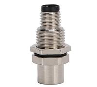 Rhawuy M8 IP67 Eau - Connecteur | Adaptateur Industriel en Laiton à 4 Broches pour environnements Difficiles | Conforme aux Normes CEI 61076-2-101 et NEMA2000 | Broches plaquées Or,