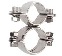 Rhawuy Marine Grade 316 Stainless Steel Swivel Clamp | 360° Rotation for Boat Rails/Bimini Covers/Support Arms | 25mm x 31.7mm Strong Yacht & Fishing Accessories