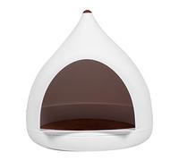 Rhawuy Plastic Water Drop Shape Non- Close Detachable Cat Nest Safe Four Seasons Universal Sleeping Pet House