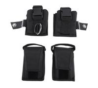 Rhawuy Scuba Weight Pockets 2PCS | Quick Release Buckle for BCD Diving | Nylon Diver Weight Belt Bag Pouch with Adjustable Webbing & Stainless Steel Ring