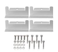 Rhawuy Solar Panel Mounting Z Brackets 4Pcs Set | High Strength Aluminum Alloy for RV/Car/Yacht | 50W - 150W Panel Installation Kit | Weather Tough with Screws & Nuts