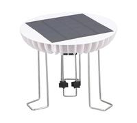 Rhawuy Solar Water Mover for Bird Bath | 5V 2W Quiet Water Agitator/Garden Pond Decoration | Helps Minimize Unwanted Breeding/Maintains Water Clarity | Rechargeable Cell Included