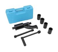 Rhawuy Torsion Multiplier Wrench Set 1:69 Ratio | 4800N.M Output for Stubborn Rusty Nuts | Robust Lug Nut Remover for Trucks/Buses/RVs | 7 - Piece Kit with 4 Sockets & Case