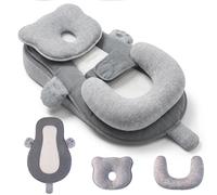 Rhayle Plan Incliné BéBé Certifié En 71 - Support Avec Coussinet Silicone | Design 3-en-1 DéHoussable Et Lavable - Coussin De Soutien BéBé Uniquement Pour L'éVeil, Interdit Pour Dormir 0-12 Mois