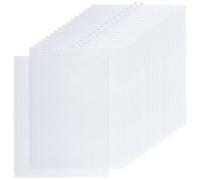 RHBLME Lot de 20 feuilles de toile en plastique transparent de 33 x 26 cm pour broderie, bricolage, fabrication de séparateurs d'aquarium, projets de tricot et de crochet