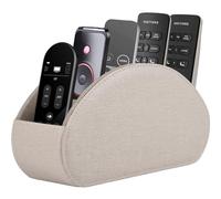RHCSZ Support de télécommande, boîte de rangement pour télécommande TV avec 5 compartiments, organiseur de table de chevet pour contrôleur, lunettes, pinceaux de maquillage, bijoux et lecteur