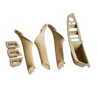 RHD Car De La Porte Intérieure Poignée Intérieure Poignée De Porte Couverture Décorative pour Série 5 F10 F11 520 525 2009-2017(Beige 7pcs)