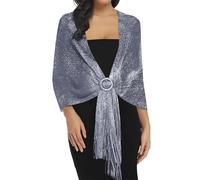 Rheane Châle, étole avec boucle, pour tenues de soirée, pour femme, Large