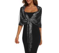 Rheane Châle, étole pour robes de soirée, avec boucle, pour femme, Large
