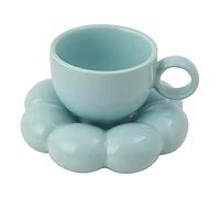 Rheross Ensemble tasse à café et soucoupe en céramique avec soucoupe tournesol 200 ml