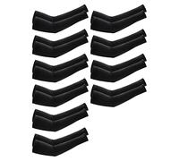 Rheross Lot de 10 paires de manchons de refroidissement pour homme et femme, pour la course, le cyclisme, la randonnée, le golf, noir