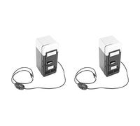 Rheross Lot de 2 mini réfrigérateurs USB pour réfrigérateur de voiture Noir