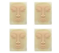Rheross Lot de 4 vierges en silicone 3D pour débutants - Pour le maquillage et le tatouage - Pour microblading