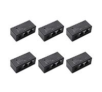 Rheross Lot de 6 adaptateurs répartiteurs Poe pour injecteur Rj45 DC 5,5 mm x 2,1 mm Noir