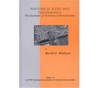 Rhetorical Scope and Performance, Contemporary Studies in Technical Communication Merrill D. Whitburn (Auteur)