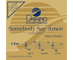 Rhett Walker - Somebody Say Amen [Accompaniment/Performance Track]