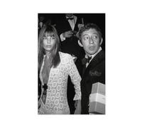 RHFWEC Jane Birkin et Serge Gainsbourg - Impression sur toile - Décoration murale pour salon, chambre à coucher - 60 x 90 cm