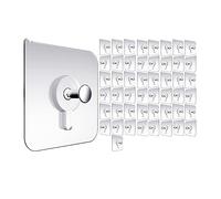 Rhghfujhgy Lot de 50 crochets muraux adhésifs sans clous pour salon