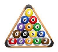 Rhghfujhgy Support triangulaire en bois pour boules de billard