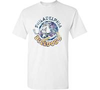 RHI Philadelphia Bulldogs UGP Classics Basic Cotton T-Shirt - White White Manches Courtes(3X-Large)