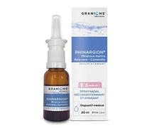 Rhinargion Spray Nasal - Décongestionnant et Apaisant - Granions® - Spray 20 ml - Minéraux - Camomille - Aloe Vera - Dès 6 mois - Marque Française